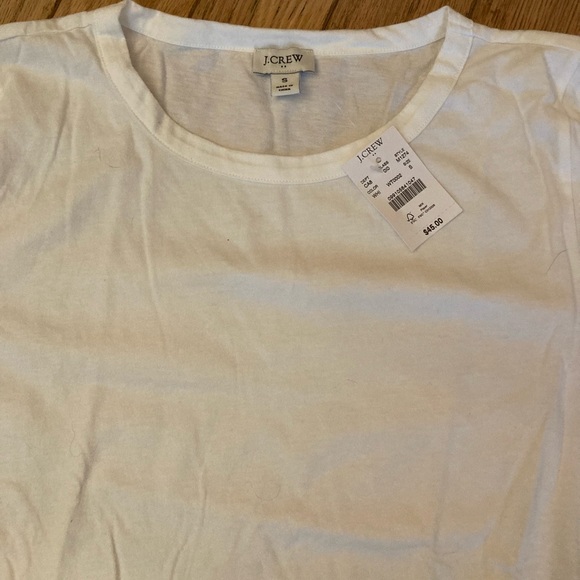 J. Crew White Eyelet Hem Top - Picture 2 of 2